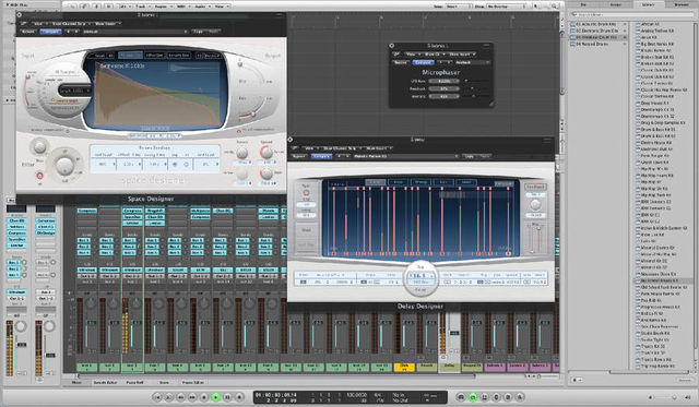 blank The Space Designer and Delay Designer plug-ins